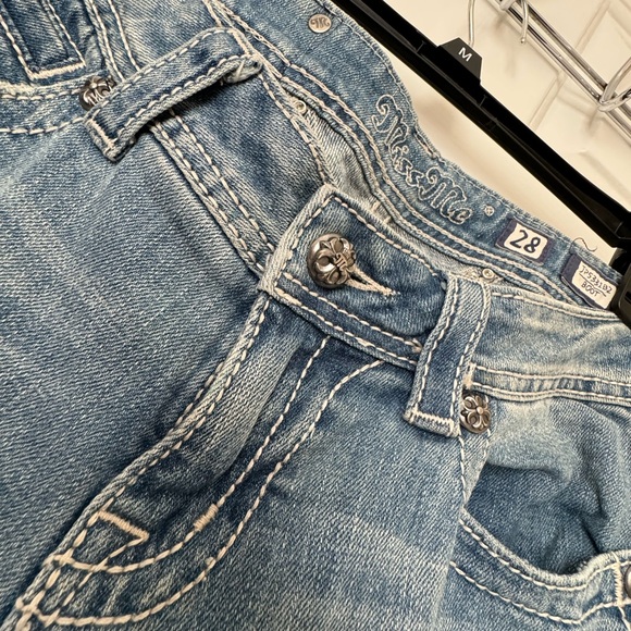 Blue denim white wing MISS ME jeans - Picture 7 of 11